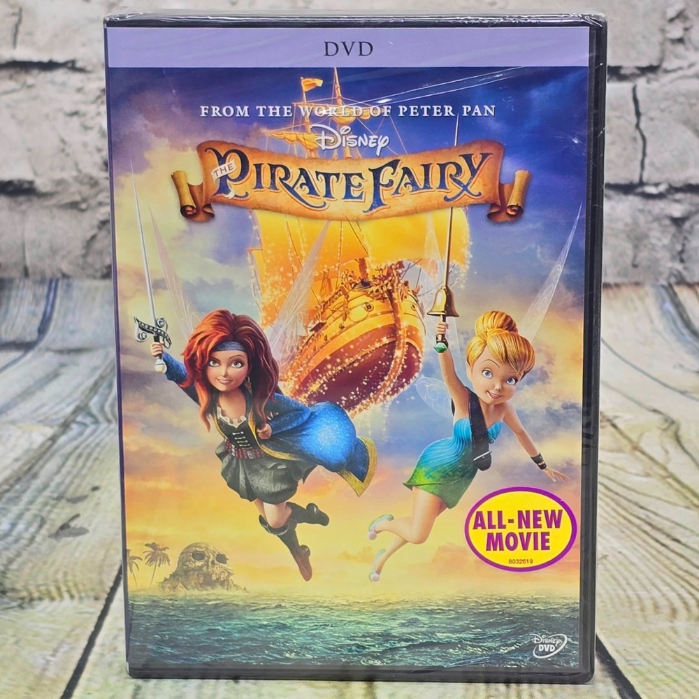 The Pirate Fairy (DVD, 2014, Disney) Animated Kids Children's Family Movie - NEW